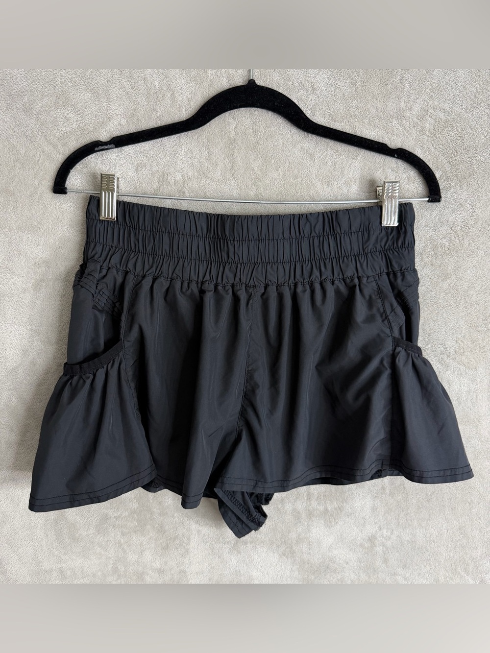 Free People Movement Get Your Flirt On Black Shorts